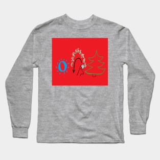 ASL O Christmas Tree Long Sleeve T-Shirt